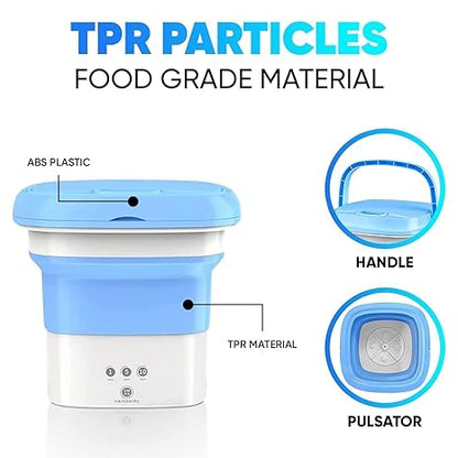 Portable Mini Foldable Washer and Spin Dryer