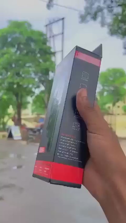 Q08 Mini Gimbal Anti-Shake 1-Axis STABILIZER Extendable Selfie Stick Tripod, Wireless Remote for Smartphone, Black